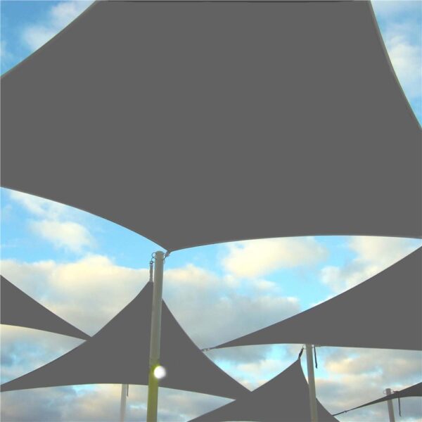 Prelata umbrire 4x4 m pentru terasa sau balcon, impermeabila, protectie UV, gri - imagine 23