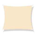 Prelata umbrire 3x3 m pentru terasa sau balcon, impermeabila, protectie UV, crem