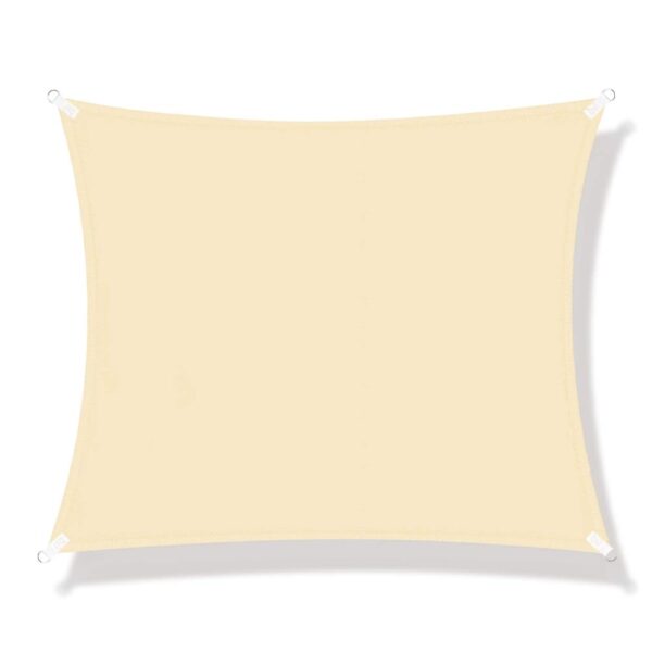 Prelata umbrire 3x3 m pentru terasa sau balcon, impermeabila, protectie UV, crem
