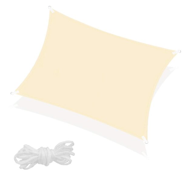 Prelata umbrire 3x2 m pentru terasa sau balcon, impermeabila, protectie UV, crem - imagine 2