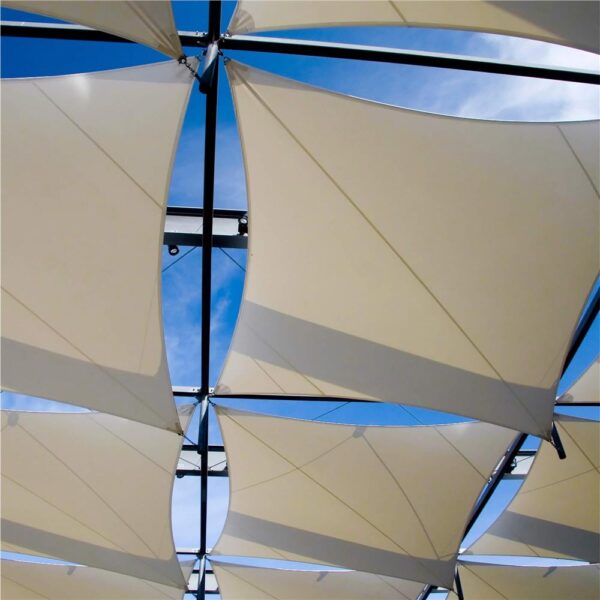 Prelata umbrire 3x2 m pentru terasa sau balcon, impermeabila, protectie UV, crem - imagine 17