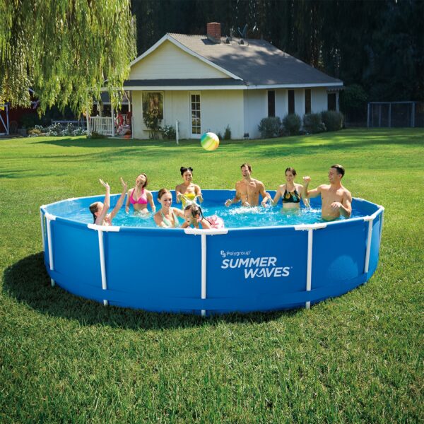 Piscina cadru metalic Summer Waves, 457×91 cm, 13.000 litri, cu toate accesoriile - imagine 2
