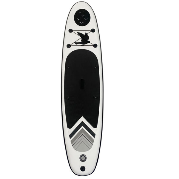 Placa Stand up paddle SUP gonflabila cu vasla, pompa si accesorii, 320x80x19 cm, 150 kg, gri - imagine 2