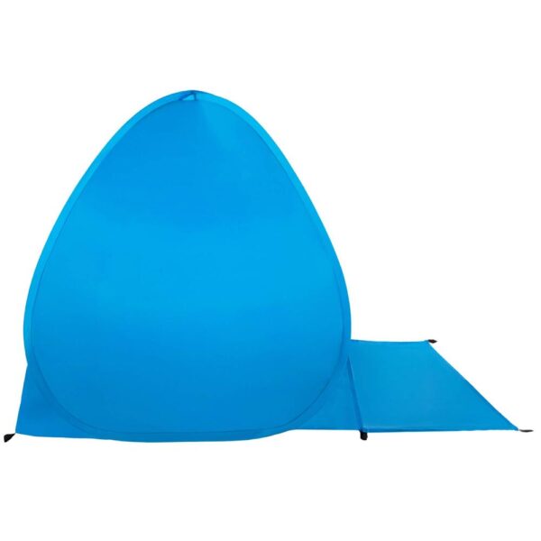 Cort plaja autoexpansibil POP-UP cu plasa ventilatie si protectie UV, 160x140x115 cm, albastru - imagine 3