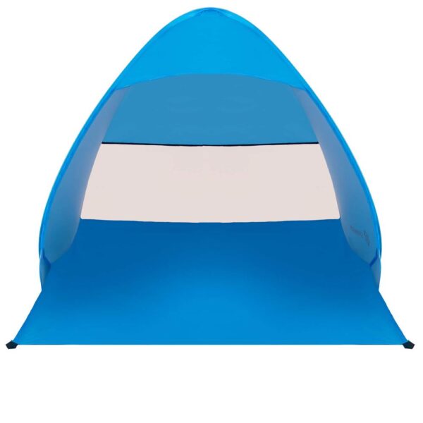 Cort plaja autoexpansibil POP-UP cu plasa ventilatie si protectie UV, 160x140x115 cm, albastru - imagine 17