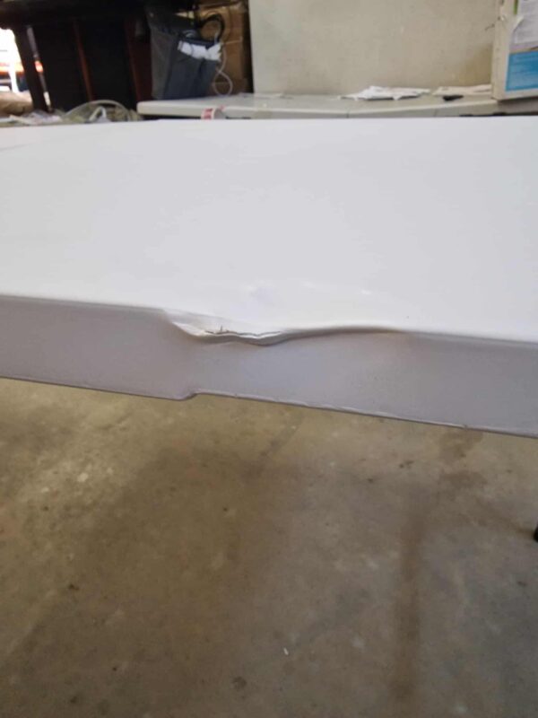 RESIGILAT: Masa dreptunghiulara pliabila multifunctionala, 180x70x74cm, alba - imagine 3