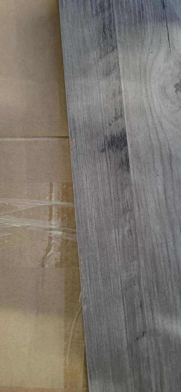 RESIGILAT: VASAGLE Comoda pentru living sau bucatarie, cu 2 usi glisante, rafturi reglabile, stil rustic, 33x100x80cm, gri - imagine 4