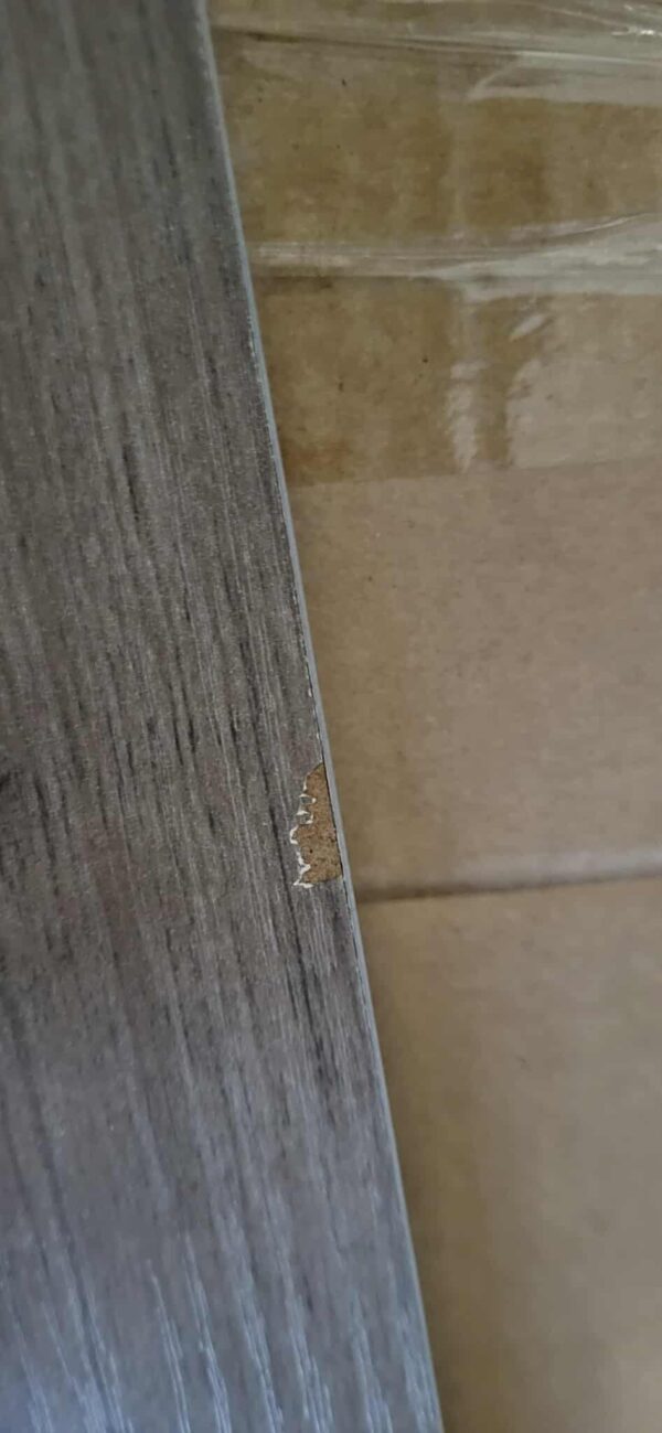 RESIGILAT: VASAGLE Comoda pentru living sau bucatarie, cu 2 usi glisante, rafturi reglabile, stil rustic, 33x100x80cm, gri - imagine 5