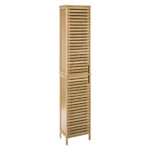 Etajera 5Five Sicela cu 5 rafturi, bambus, 33x28x168 cm, natur