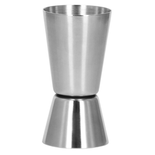 Set barman 14 piese din inox, cu shaker 750 ml, dozatoare, ustensile si suport, pentru cocktailuri, gri - imagine 25