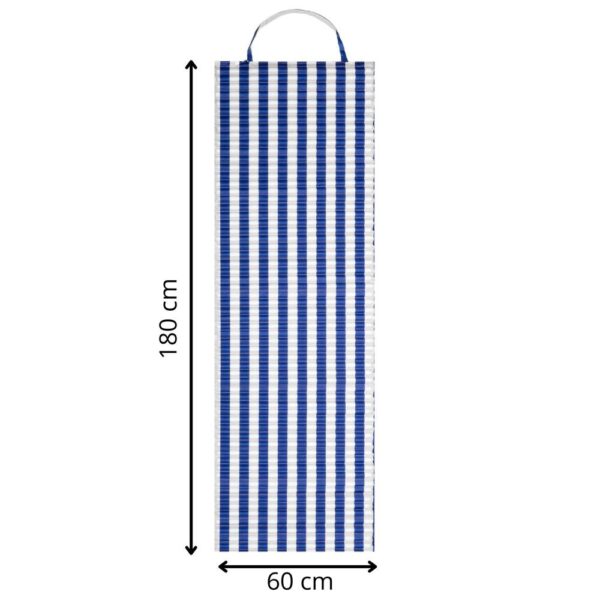 Saltea plaja pliabila din spuma EPE, cu maner si prindere, 180x60x1 cm, albastru cu dungi - imagine 12