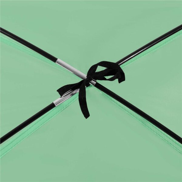 Cort plaja XXL semi-inchis cu protectie UV, podea izolanta, 210x120x112 cm, verde - imagine 3