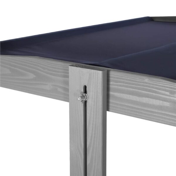 Lada nisip din lemn cu acoperis reglabil si capac, pliabila, 120x120x120 cm, gri - imagine 15