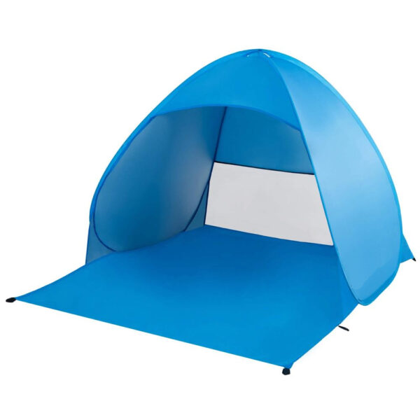 Cort plaja autoexpansibil POP-UP cu plasa ventilatie si protectie UV, 160x140x115 cm, albastru - imagine 20