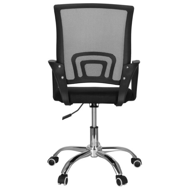 Scaun birou reglabil, ergonomic, cu brate, 87-96x54x59 cm, negru - imagine 10