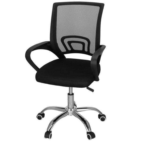Scaun birou reglabil, ergonomic, cu brate, 87-96x54x59 cm, negru - imagine 11