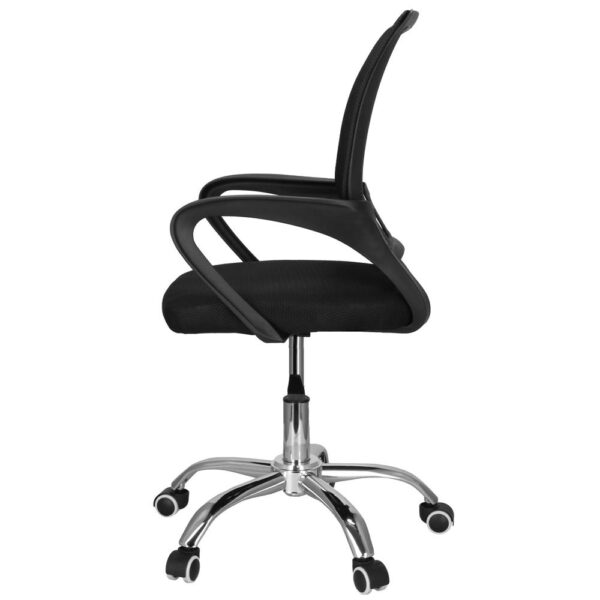 Scaun birou reglabil, ergonomic, cu brate, 87-96x54x59 cm, negru - imagine 12
