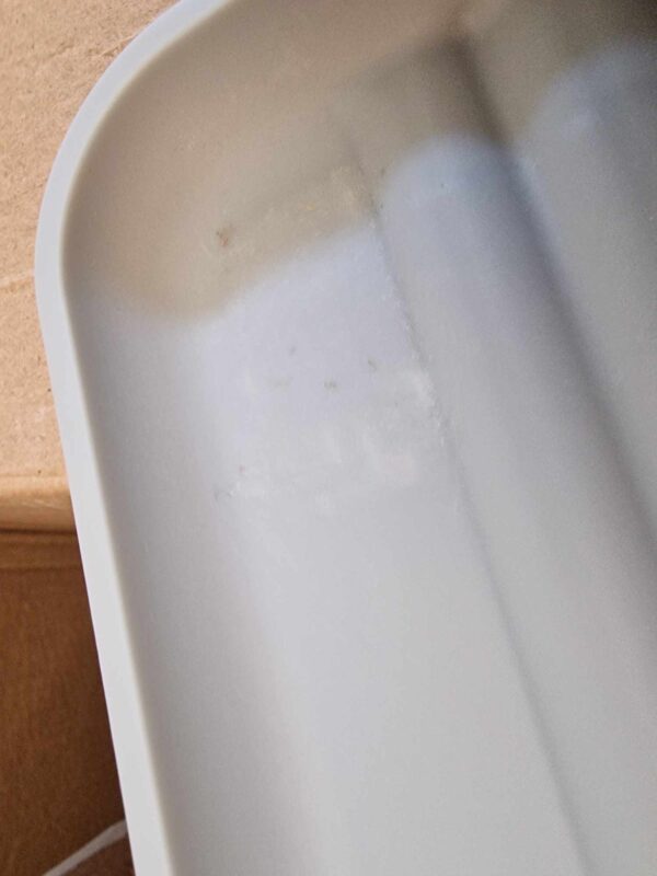 RESIGILAT: Uscator de vase cu suport tacamuri, din otel, cu tava de scurgere, manere lemn, 42x32x15cm, gri - imagine 3