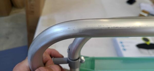RESIGILAT: SONGMICS Scaun de plaja portabil cu spatar rabatabil in 4 pozitii, cu cotiere, maxim 150kg, verde - imagine 5