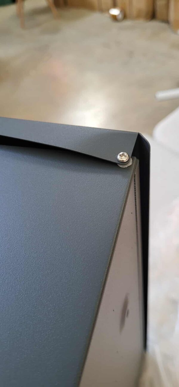 RESIGILAT: SONGMICS Cutie postala de exterior, pentru gard sau perete, din otel zincat, cu incuietoare, 37x11x37cm, gri - imagine 4