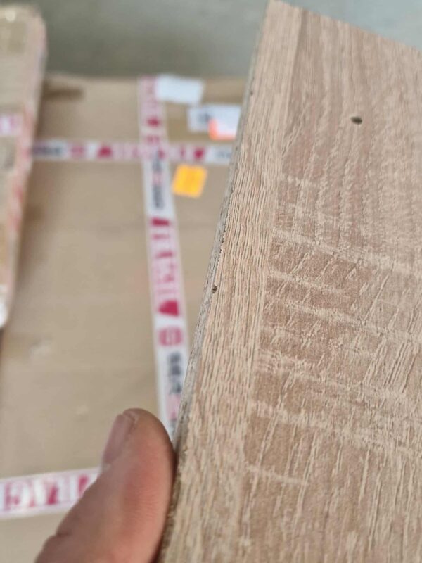 RESIGILAT: Masa de toaleta si machiaj cu oglinda LED si 7 sertare, 120x43x140 cm, sonoma - imagine 3