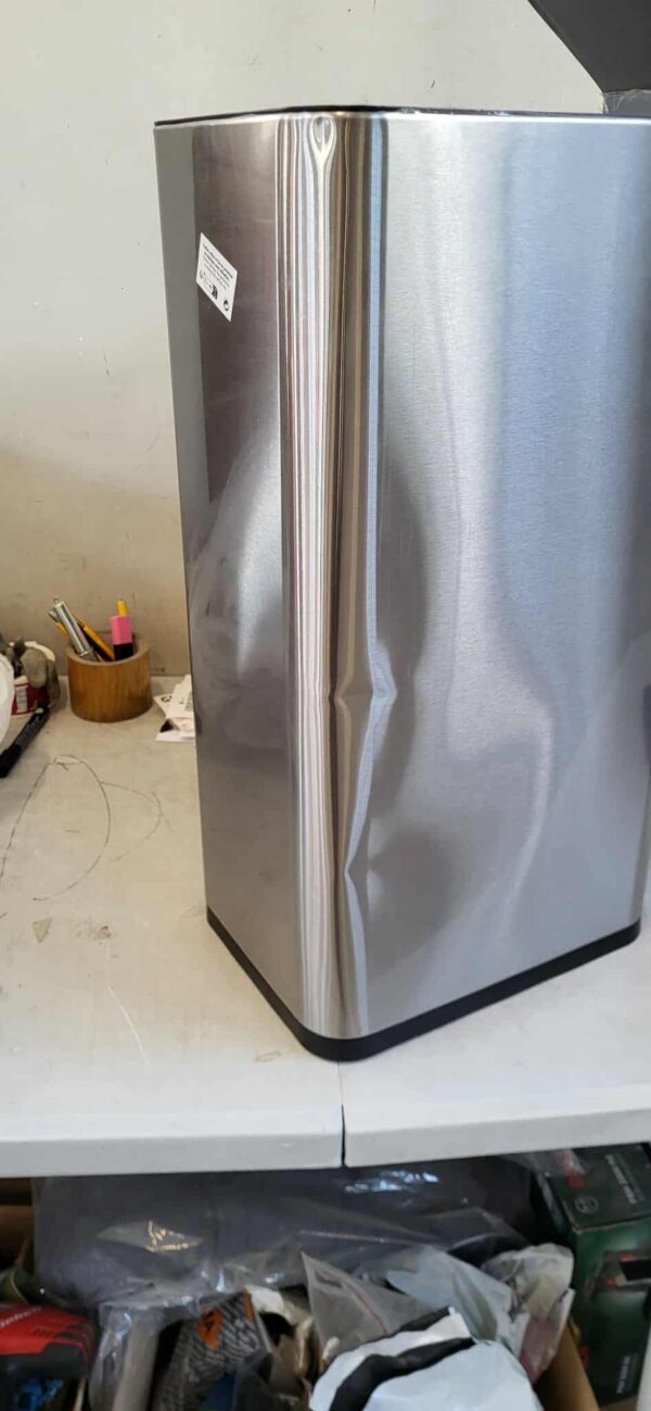 RESIGILAT: Cos de gunoi 5Five Sensor, 40L, otel inoxidabil, deschidere automata, 33x24x66 cm, argintiu - imagine 4