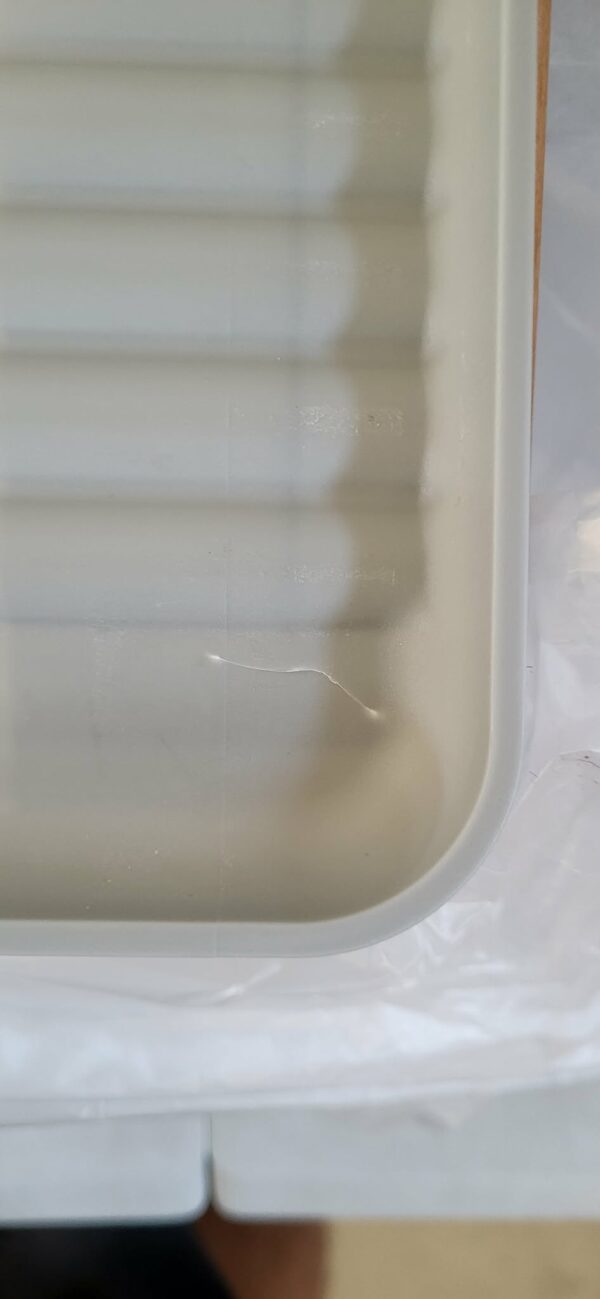 RESIGILAT: Uscator de vase cu suport tacamuri, din otel, cu tava de scurgere, manere lemn, 42x32x15cm, gri - imagine 2