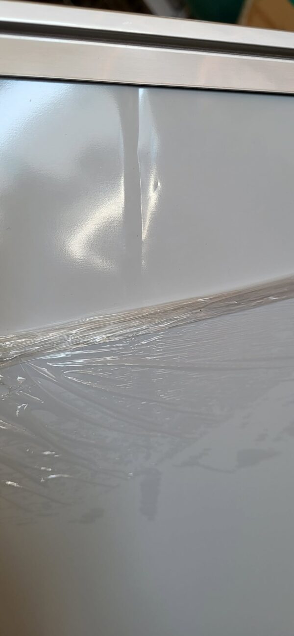 RESIGILAT: Tabla de scris de perete, magnetica, cu raft inferior, 90x120cm, alb - imagine 2