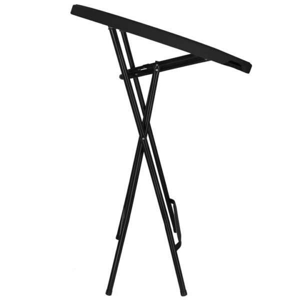 Masa catering profesionala pentru evenimente, inalta, cu picioare metal pliabile, rotunda, d 80 cm, h 110 cm, negru - imagine 5