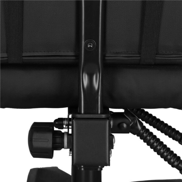 Scaun birou pentru gaming, ergonomic, suport lombar si tetiera, 114-123x55x50 cm, negru - imagine 18