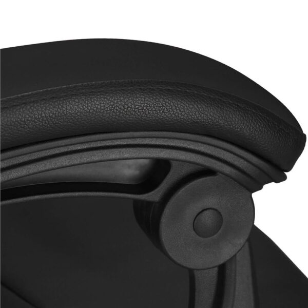 Scaun birou pentru gaming, ergonomic, suport lombar si tetiera, 114-123x55x50 cm, negru - imagine 19