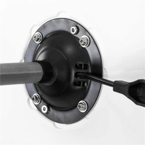 Scaun birou ergonomic, cu sezut din spuma, reglabil pe inaltime, maxim 120 kg, 90x49x48 cm, alb si roz - imagine 6