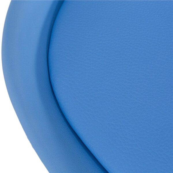 Scaun birou ergonomic, cu sezut din spuma, reglabil pe inaltime, maxim 120 kg, 90x49x48 cm, albastru - imagine 13