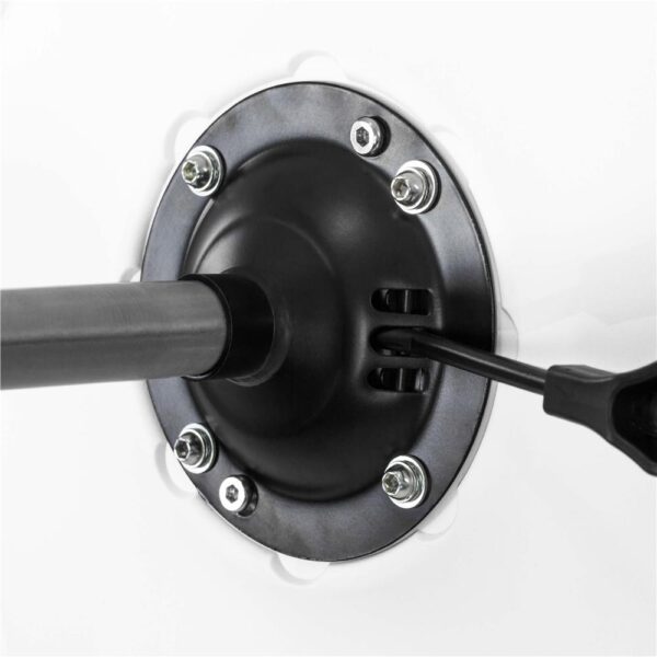 Scaun birou ergonomic, cu sezut din spuma, reglabil pe inaltime, maxim 120 kg, 90x49x48 cm, alb si gri - imagine 10