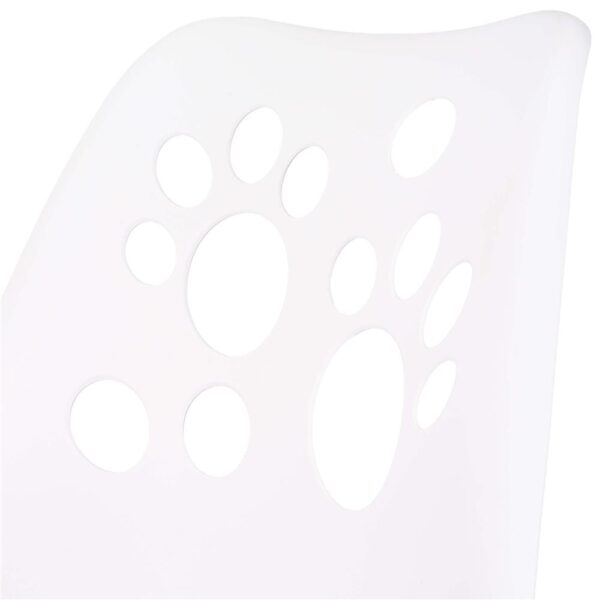 Scaun birou ergonomic, cu sezut din spuma, reglabil pe inaltime, maxim 120 kg, 90x49x48 cm, alb si gri - imagine 13