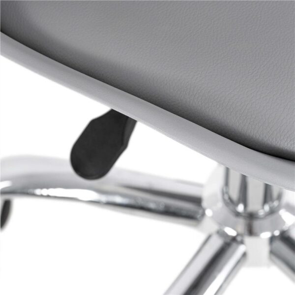Scaun birou ergonomic, cu sezut din spuma, reglabil pe inaltime, maxim 120 kg, 90x49x48 cm, gri - imagine 22