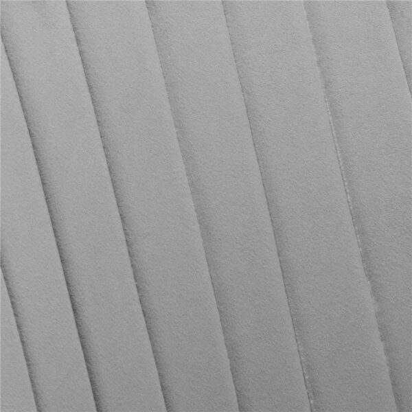 Scaun living tapitat, design modern, catifea, picioare metalice, 85x52x46 cm, gri - imagine 14