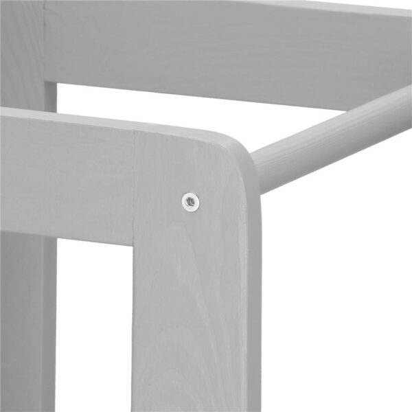 Turn de invatare inaltator multifunctional din lemn, platforma reglabila pe 3 inaltimi, 90x39x44 cm, gri - imagine 15