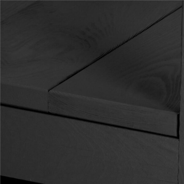 Turn de invatare inaltator multifunctional din lemn, platforma reglabila pe 3 inaltimi, 90x39x44 cm, negru - imagine 12