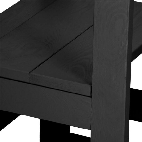 Turn de invatare inaltator multifunctional din lemn, platforma reglabila pe 3 inaltimi, 90x39x44 cm, negru - imagine 6