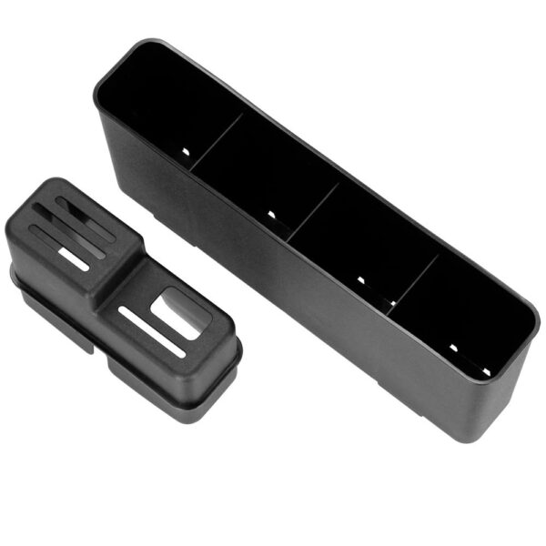 Suport vase 2 niveluri cu tava scurgere si suport tacamuri, 42x30x31,5 cm, negru - imagine 8