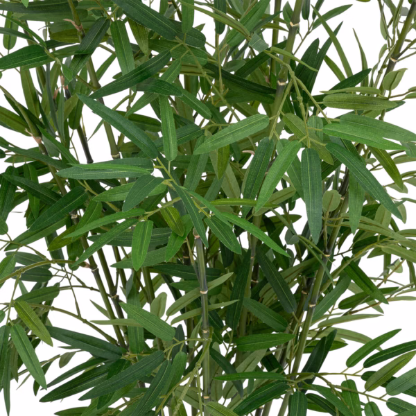 Bambus artificial Atmosphera cu ghiveci din material natural, 100 cm, verde - imagine 2