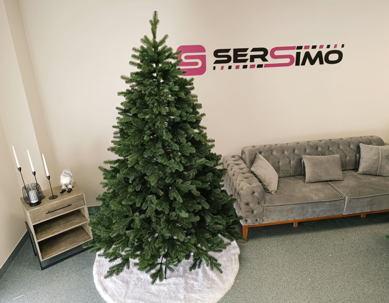 Brad artificial Christmas Deluxe by Sersimo, Kovalivska verde, 3D, 250cm - imagine 15