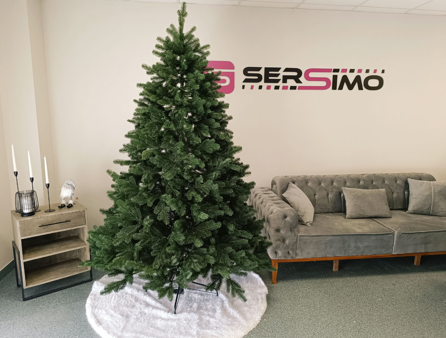 Brad artificial Christmas Deluxe by Sersimo, Kovalivska verde, 3D, 250cm - imagine 6