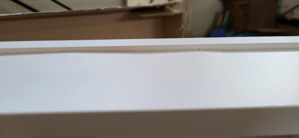RESIGILAT: Masa de toaleta si machiaj cu oglinda LED si 7 sertare, 120x43x140 cm, alb - imagine 4