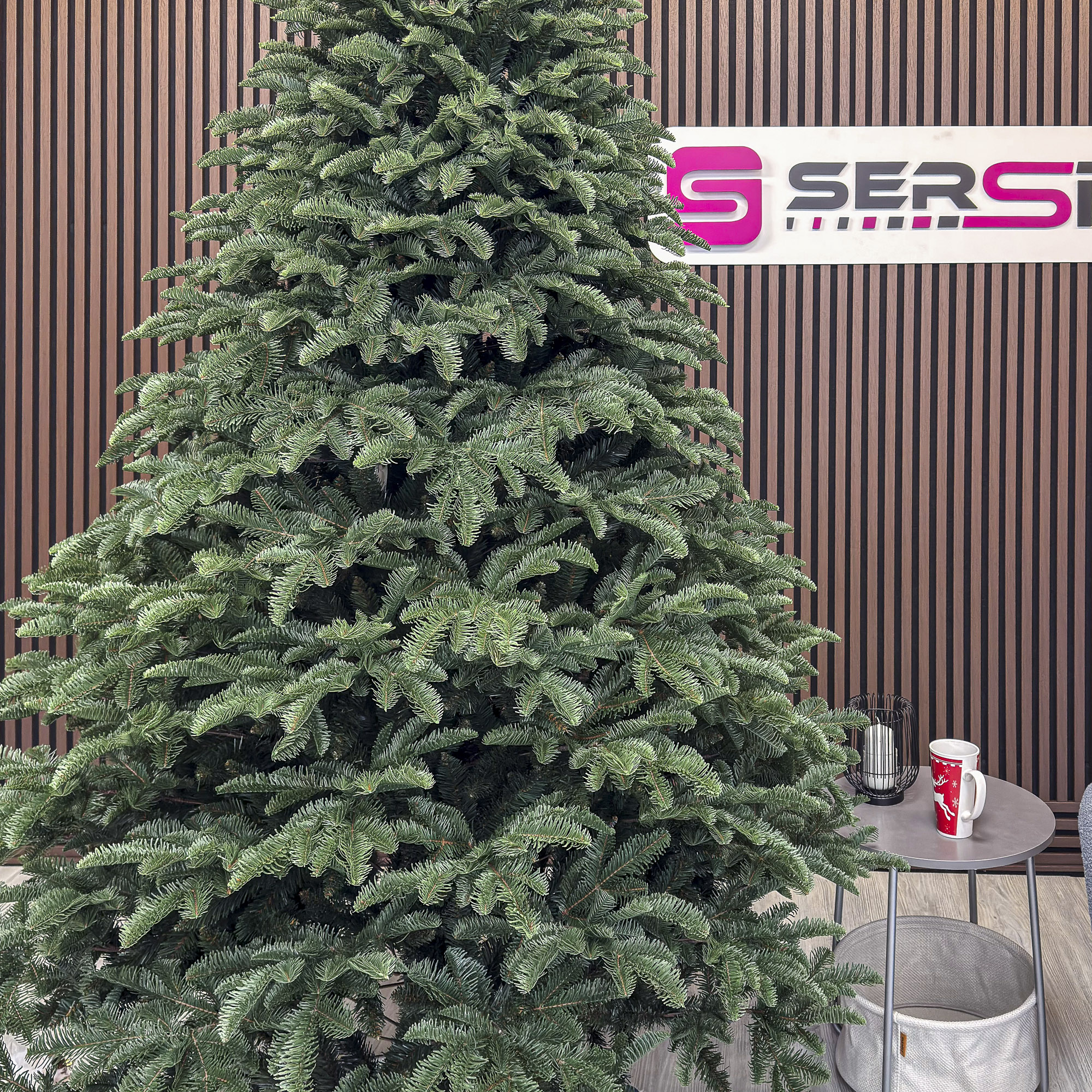 Brad artificial Christmas Deluxe by Sersimo, Alaska, verde, mix 2D+3D, 250 cm - imagine 10