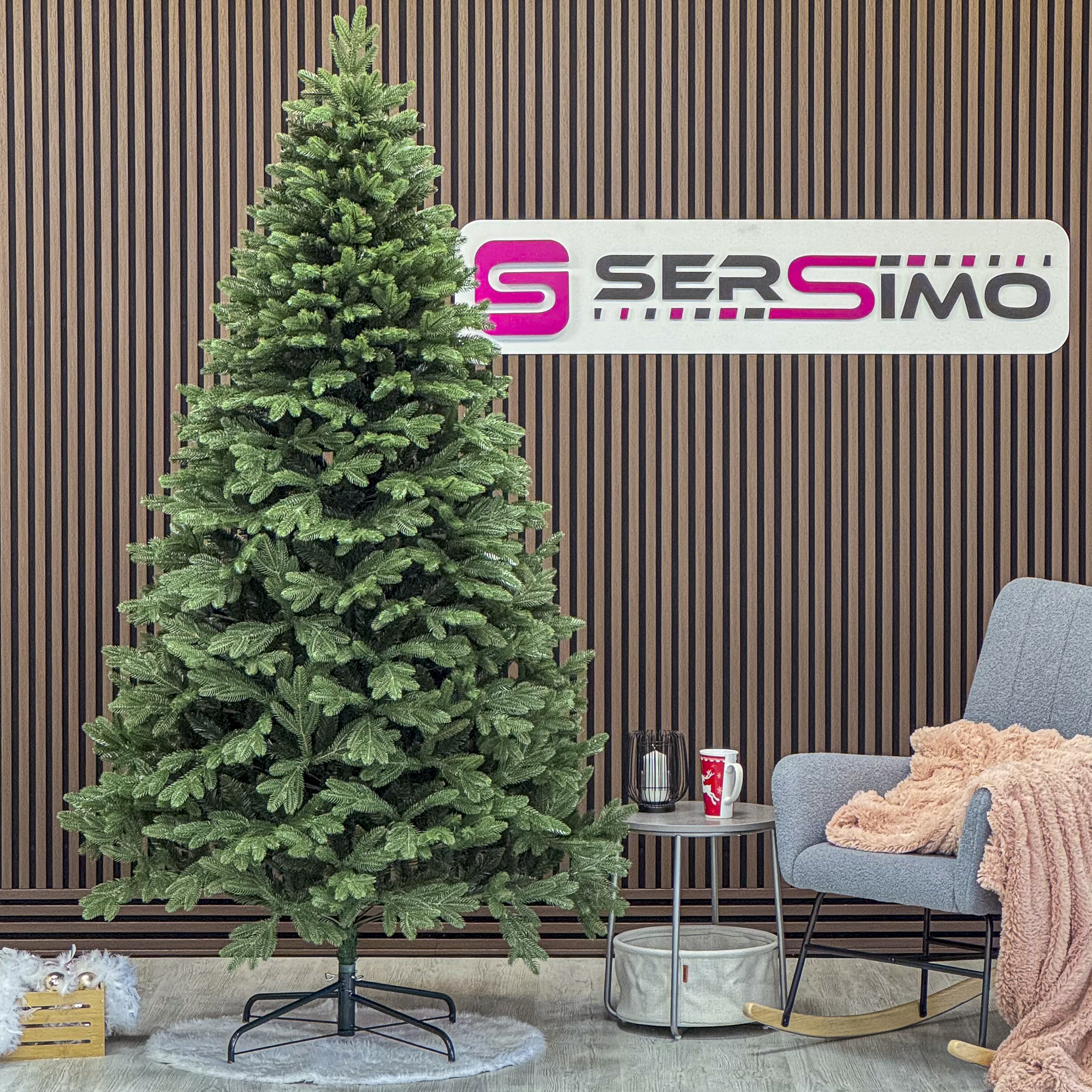 Brad artificial Christmas Deluxe by Sersimo, Belgia, 2D+3D, 250cm