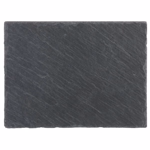 Platou servire Atmosphera din ardezie, 32x24 cm, negru - imagine 3