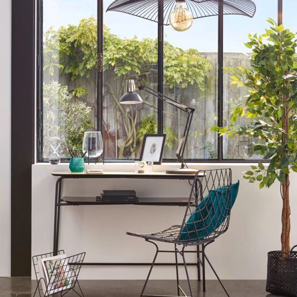 Ficus artificial Atmosphera in ghiveci decorativ, 185 cm, verde - imagine 2