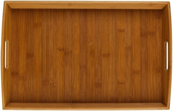 Tava servire 5Five dreptunghiulara din bambus, 44x29 cm, maro natur - imagine 4